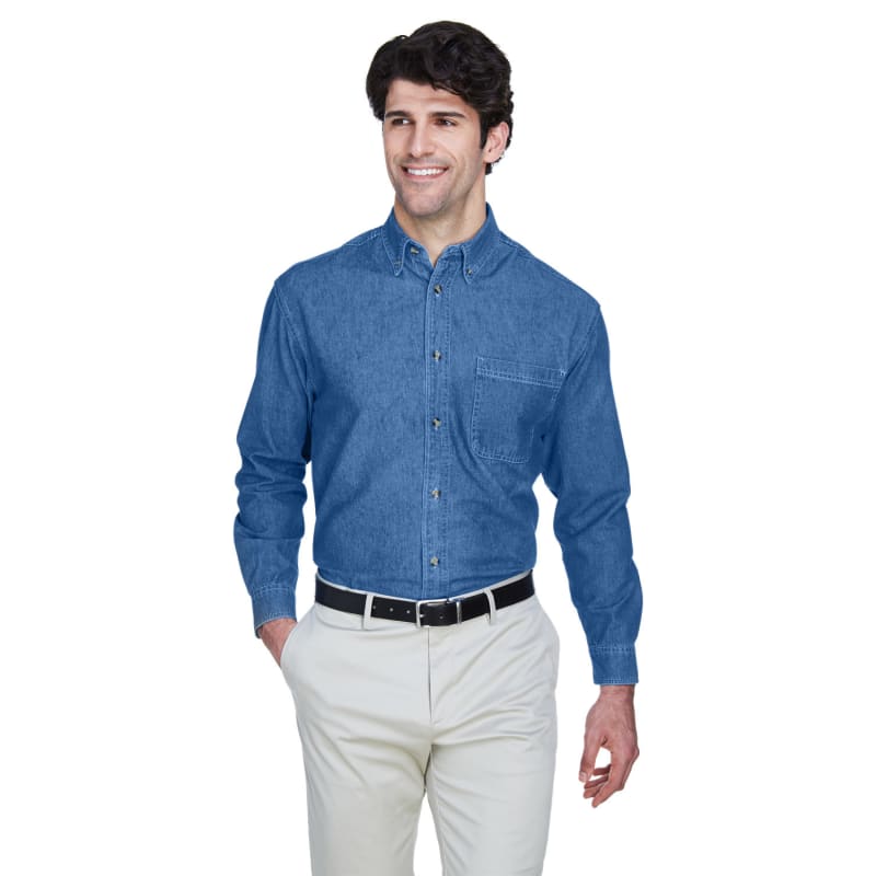 UltraClub Men's Cypress Denim With Pocket