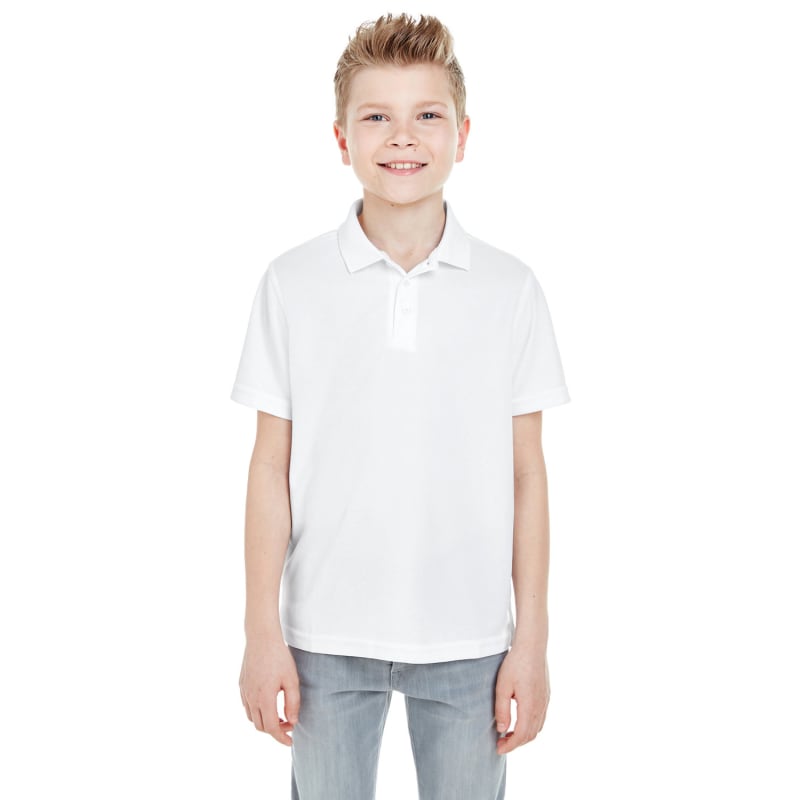 UltraClub Youth Cool & Dry Mesh Piqué Polo