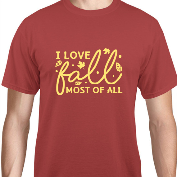 Fall I Love Most Of Unisex Basic Tee T-Shirts Style 126046