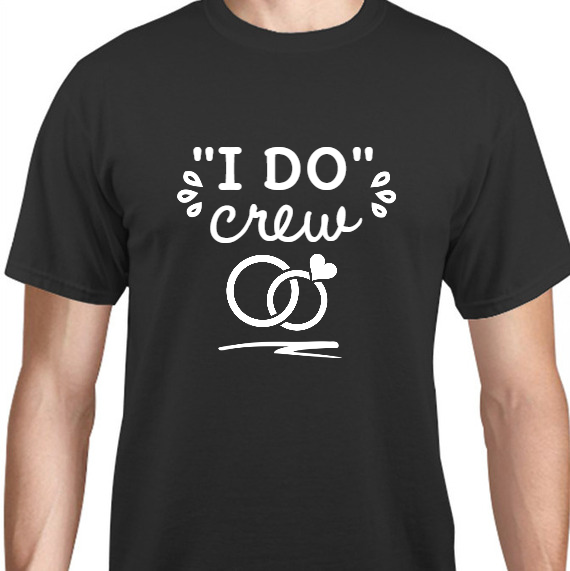Engagement i Do Crew Unisex Basic Tee T-Shirts Style 131641