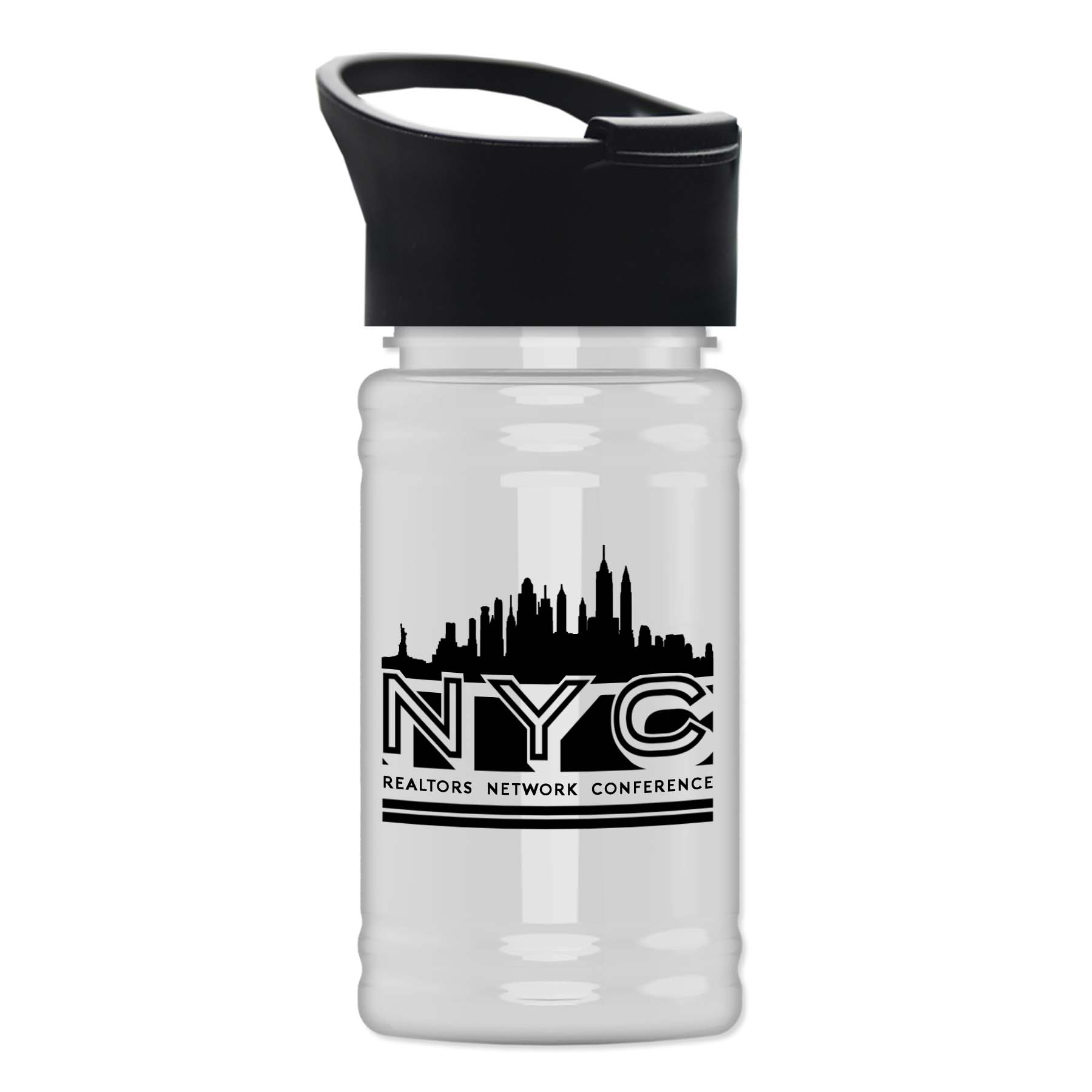 UpCycle - Mini 16 Oz. RPet Sports Bottle With Pop-Up Sip