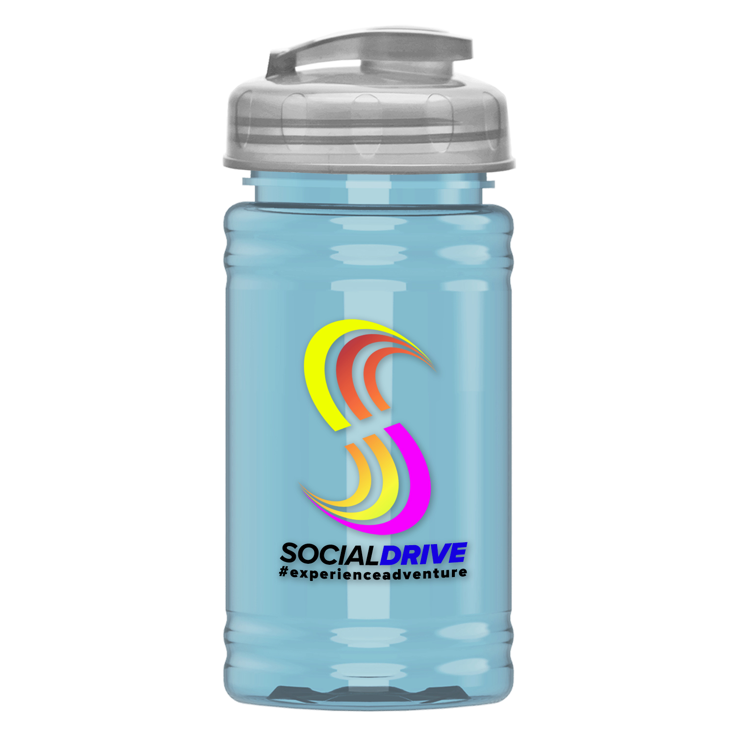 UpCycle - Mini 16 Oz. RPet Sports Bottle With USA Flip - Digital