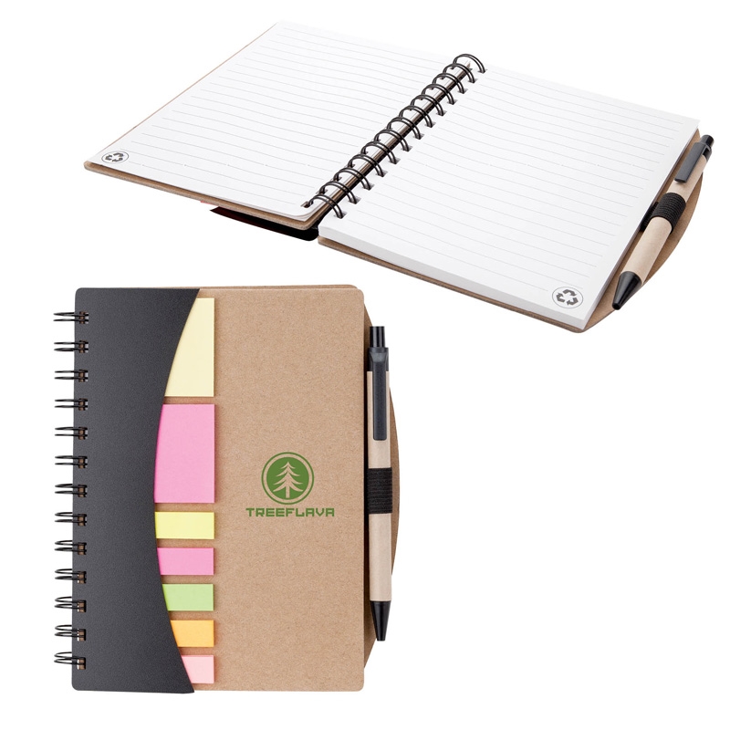 Valumark Broome Junior Notebook With Pen, Flags & Sticky Notes