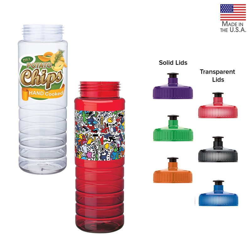 Valumark Malibu 26 Oz. PET Bottle With Pull Spout Lid