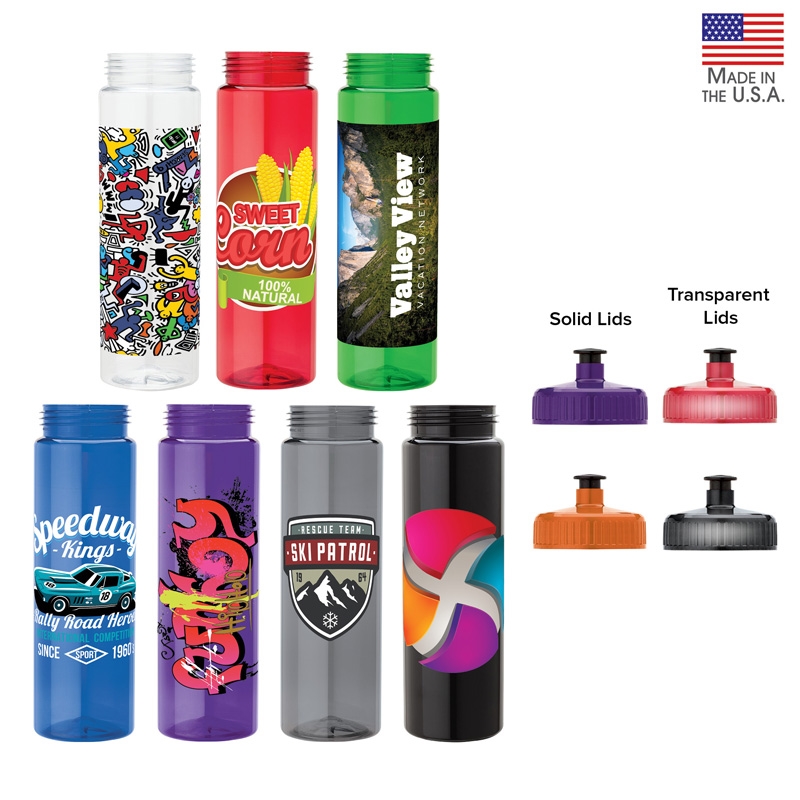 Valumark Newport 25 Oz. PET Bottle With Pull Spout Lid