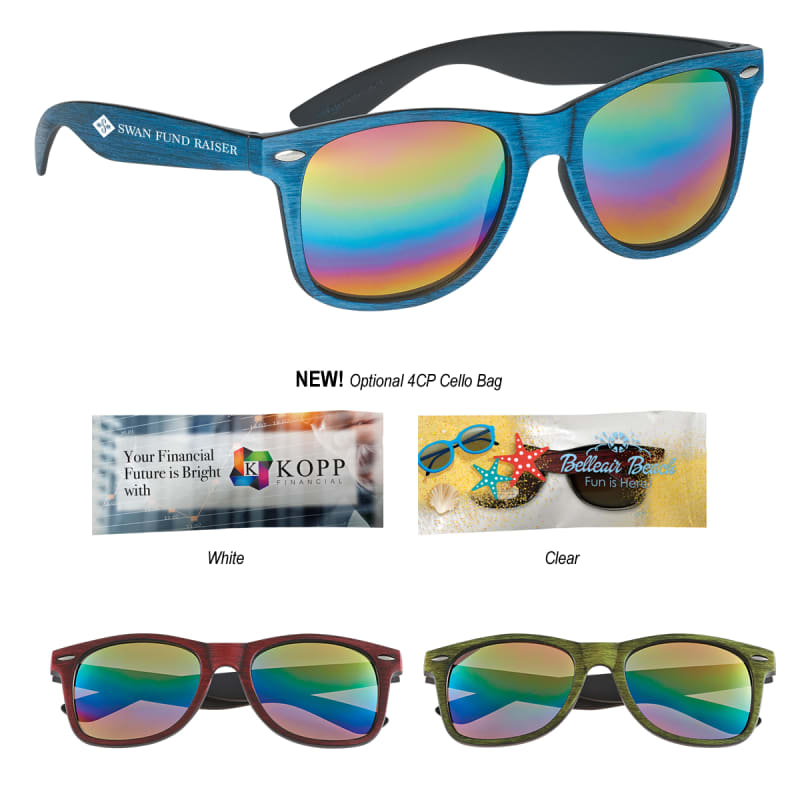 Woodtone Mirrored Malibu Sunglasses | Sunglasses - 24HourWristbands.Com