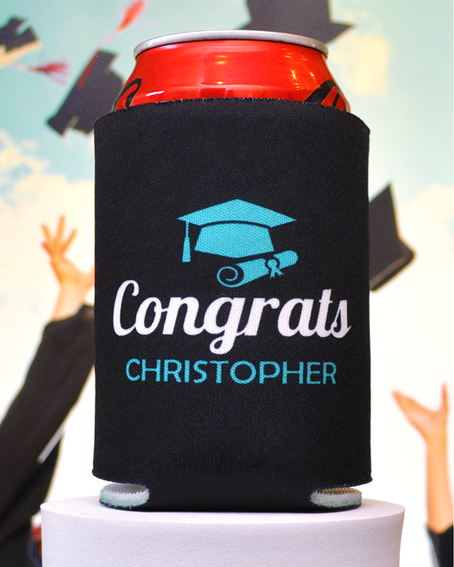 Custom Future Is In My Power Graduation Full Color Can Coolers - Back Side - Koozie
