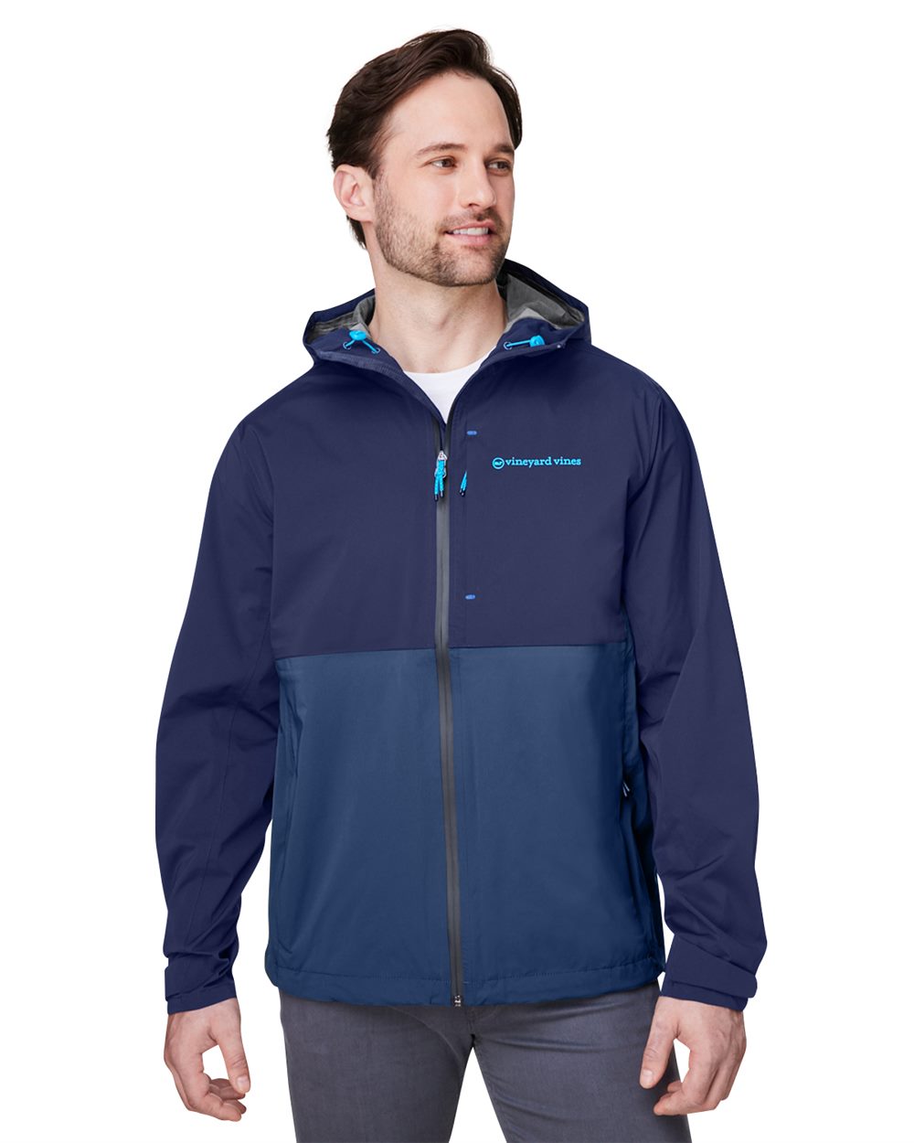 Vineyard Vines Men's On-The-Go Packable Rain Shell - O001647