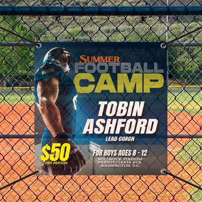 Custom 3' X 3' Mesh Banners