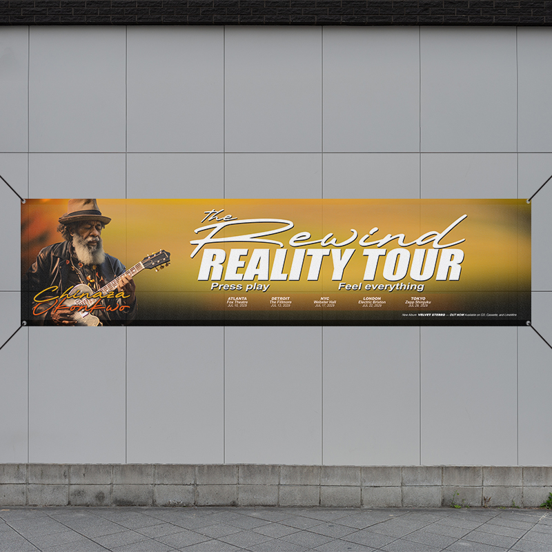 Custom 3' X 12' Mesh Banners