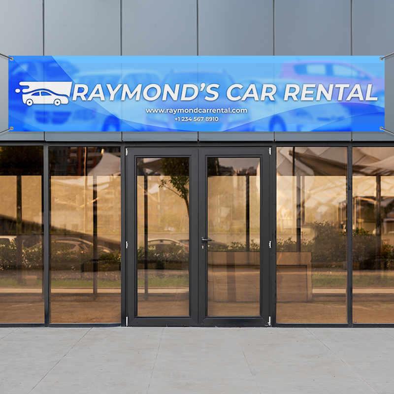 Custom 3' X 15' Mesh Banner