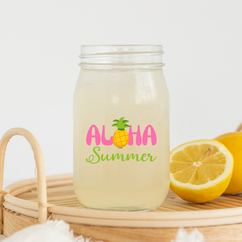 16 Oz Drinking Glass Mason Jars