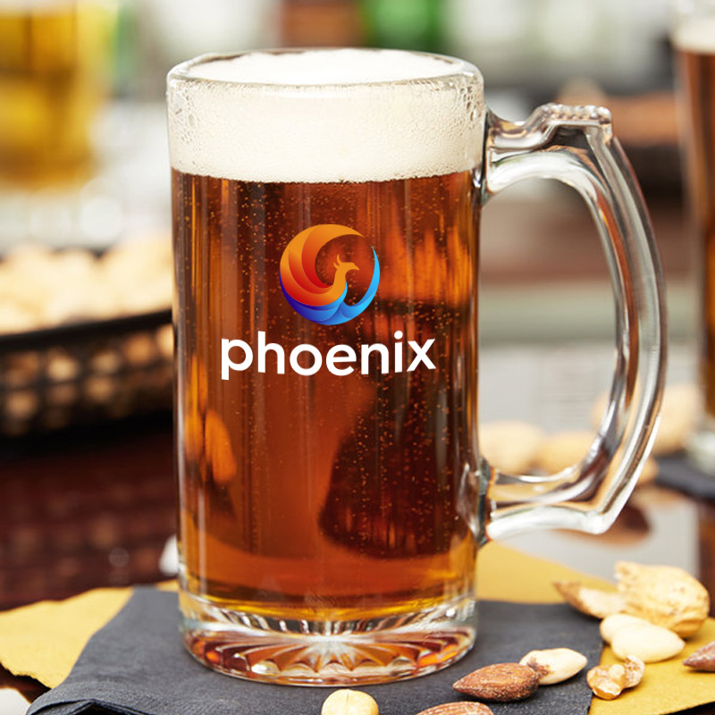 12 Oz Libbey Glass Beer Mug