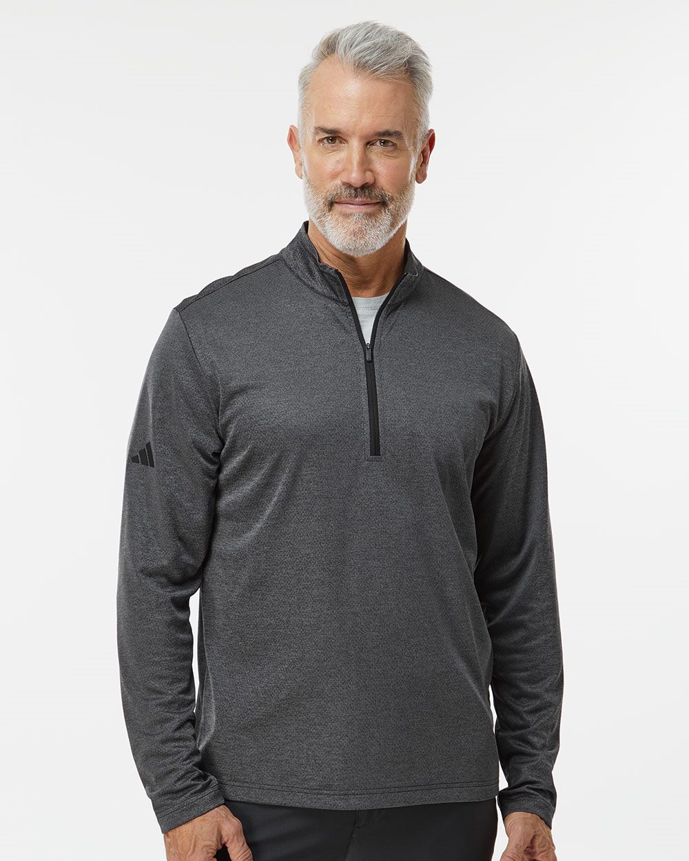 トップス ATHLETIC JERSEY Adidas Men's Space Dyed Quarter-Zip Pullover - A593