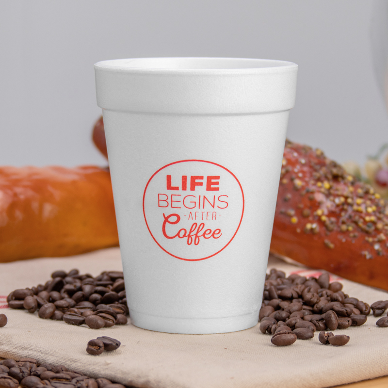 Custom 14 Oz. Foam Cups - 24HourWristbands.Com