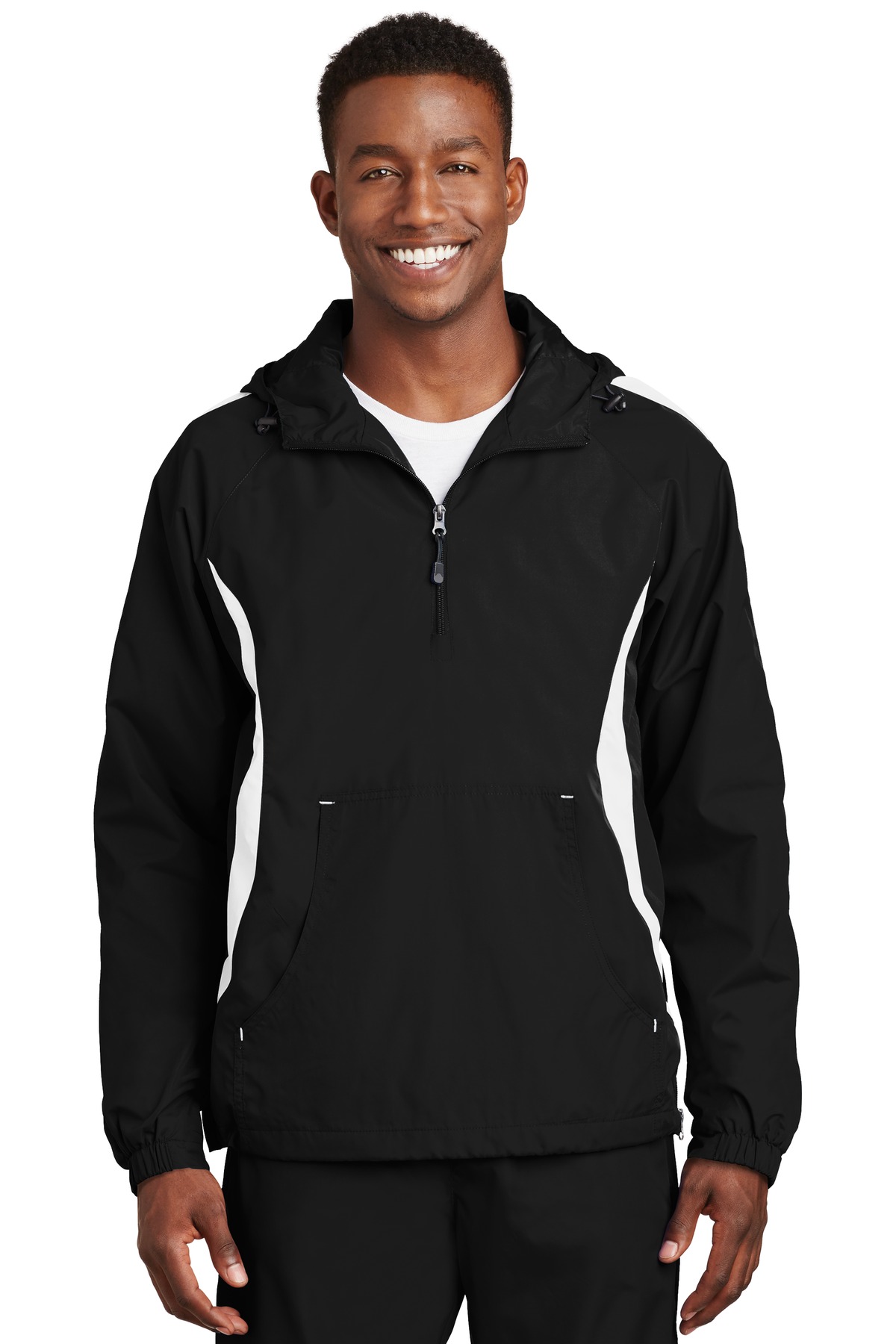 Sport-Tek Colorblock Raglan Anorak. - 24HourWristbands.Com