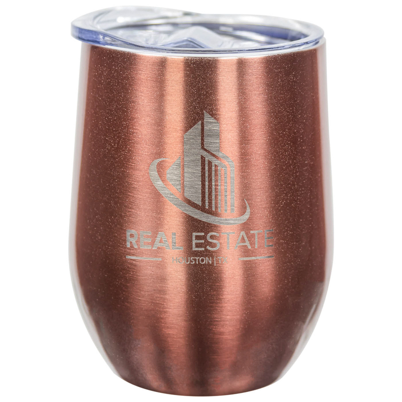 12 Oz. Custom Stainless Steel Wine Tumblers | Wine - 24HourWristbands.Com