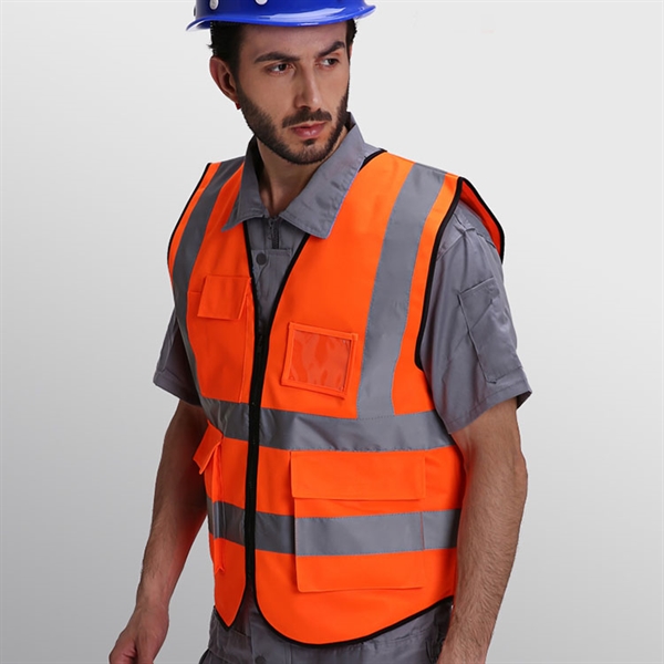 01_Safety Reflective Vest With Pockets - Safety Vest
