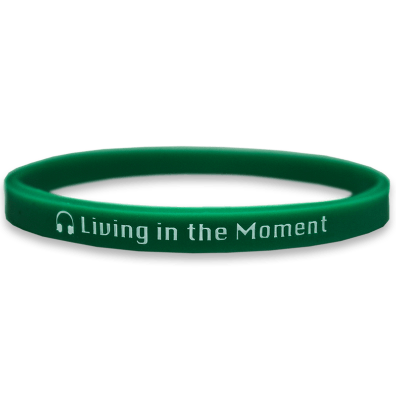 1/4 Inch Ink Injected Wristbands Custom 1/4 Inch Silicone Wristbands