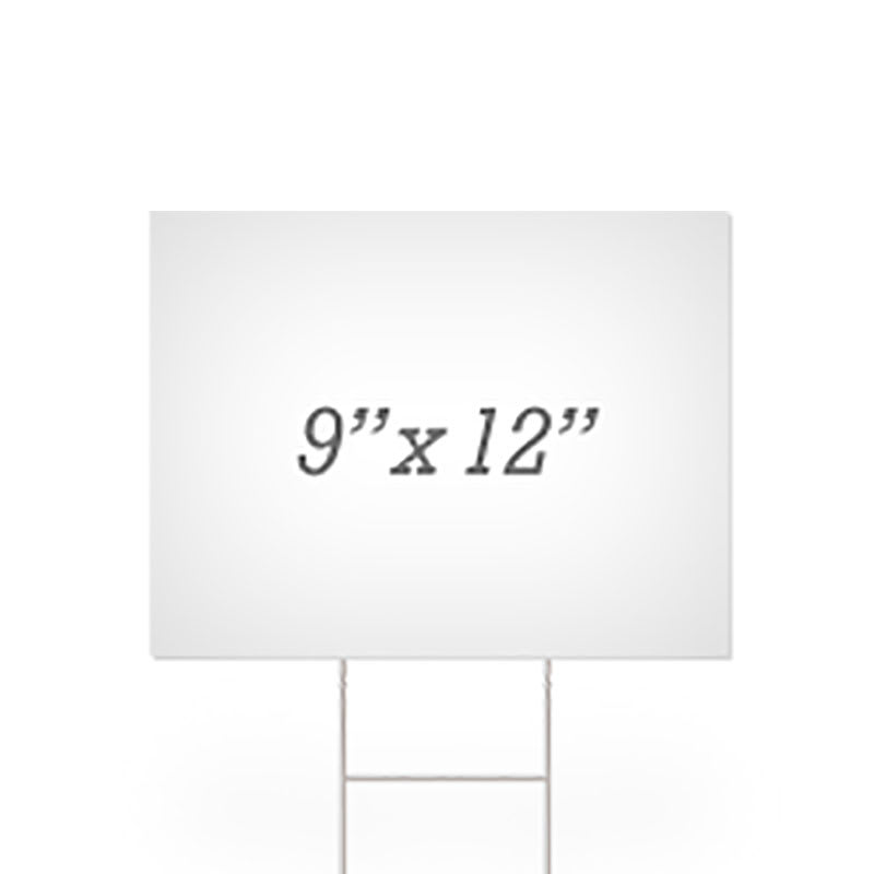 Blank 9" X 12" Yard Signs Blank Yard Signs
