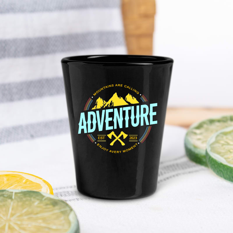 Personalized Black Shot Glasses 1.75 Oz. Shot Glasses