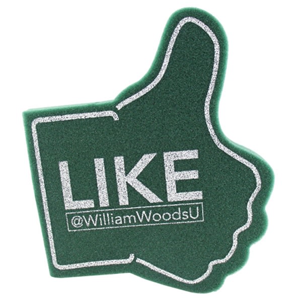 1 Facebook Like Hand Dark Green - Cheering Accessories-cheering Mitts
