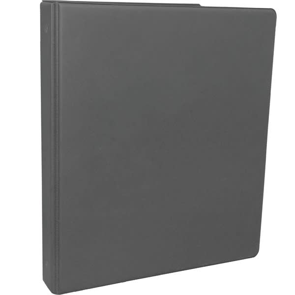 1 Inch Round 3-Ring Binder with Pockets_SmokeGray - Pockets