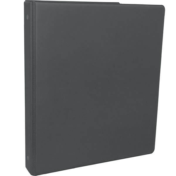 1 Inch Round 3-Ring Binder with Pockets_DarkGrey - Pockets