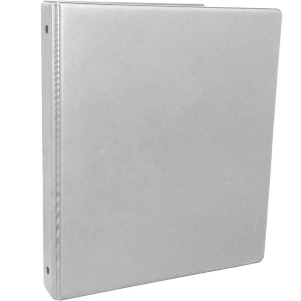 1 Inch Round 3-Ring Binder with Pockets_White - Standard Round Ring Binder
