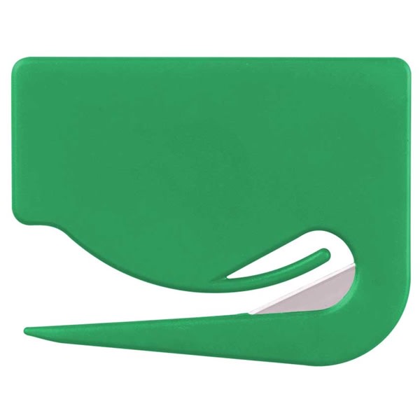Jumbo Size Rectangular Letter Openers - Green - Paper