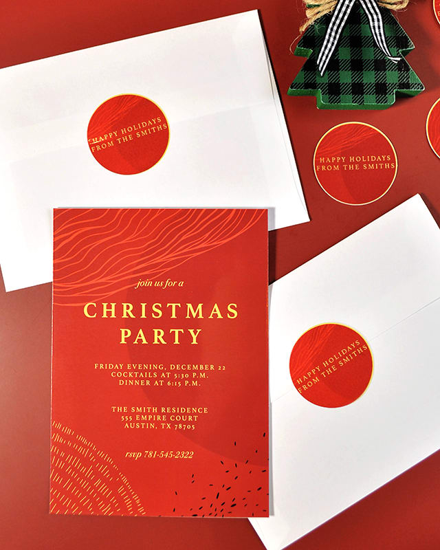Custom Full Color Invitation Cards - Imprint Invitation Card