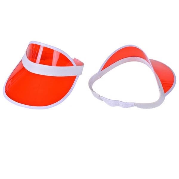 Clear Candy Colored Plastic Sun Visor Custom Visors