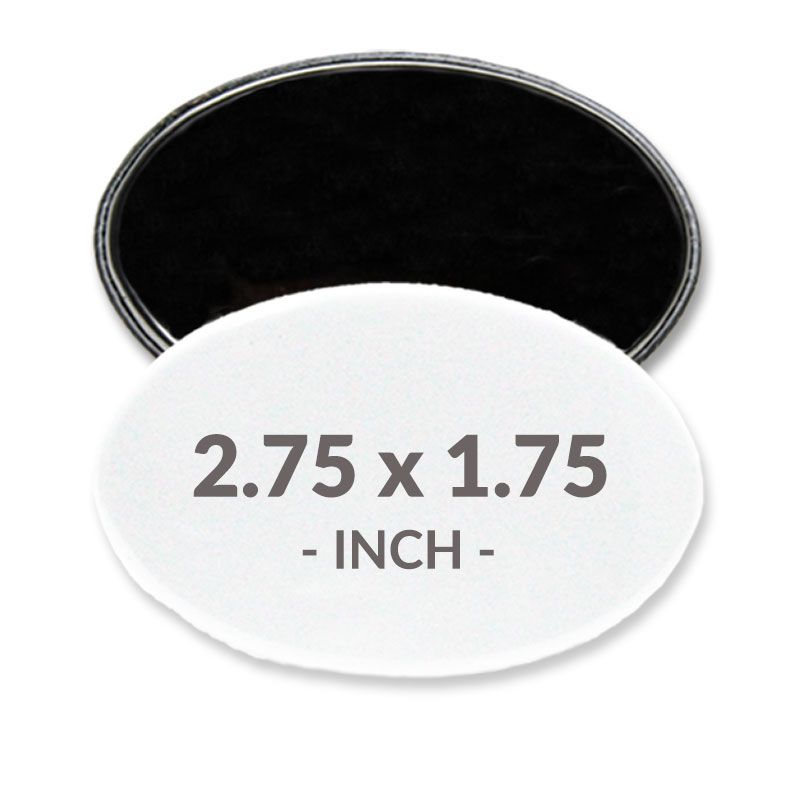 2.75 X 1.75 Inch Oval Magnet Buttons