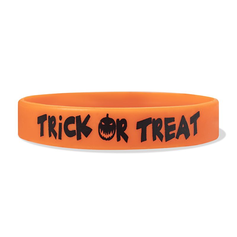Half Inch Trick Or Treat Wristbands