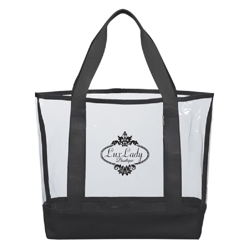 Black - Clear - Grocery Bag