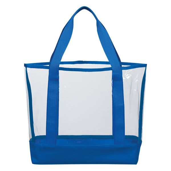 Royal Blue - Clear Blank - Clear Bag