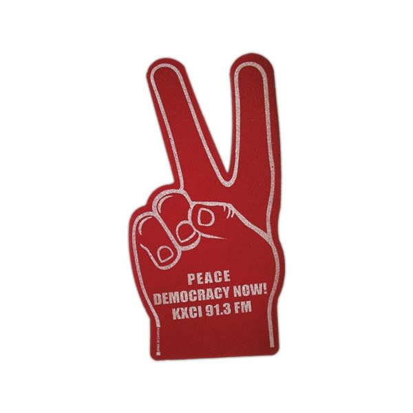 1 - Peace Hand - Maroon - Basketball