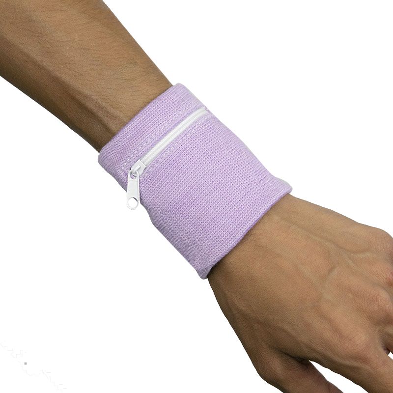 19. Zipper Sports Wristband Wallet Pouch Purple - Purse