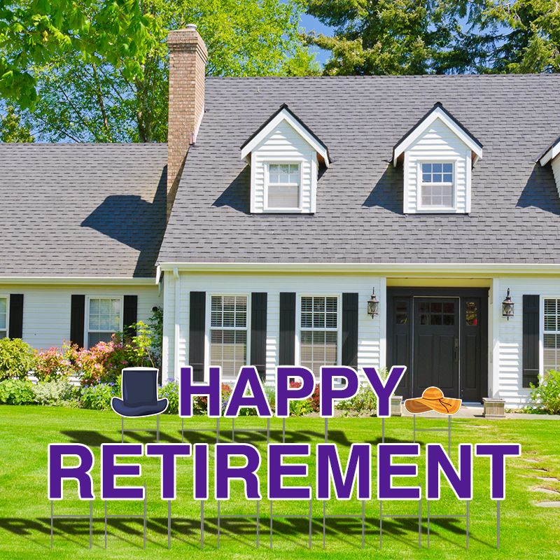 Happy Retirement Yard Letters - 