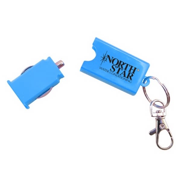 Blue USB Car Charger Keychains - Keychains