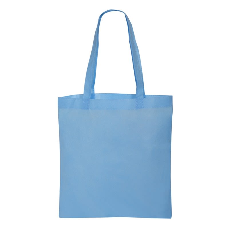 Caroline Blue Non-Woven Value Tote - Blank - Tote Bags