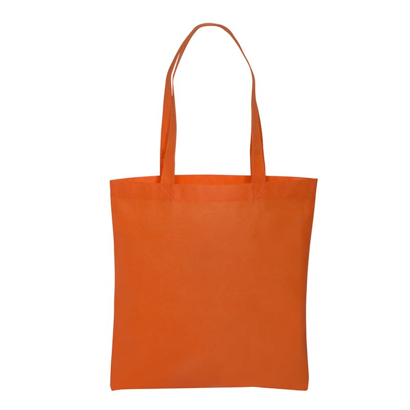 Orange Non-Woven Value Tote - Blank - Tote Bags
