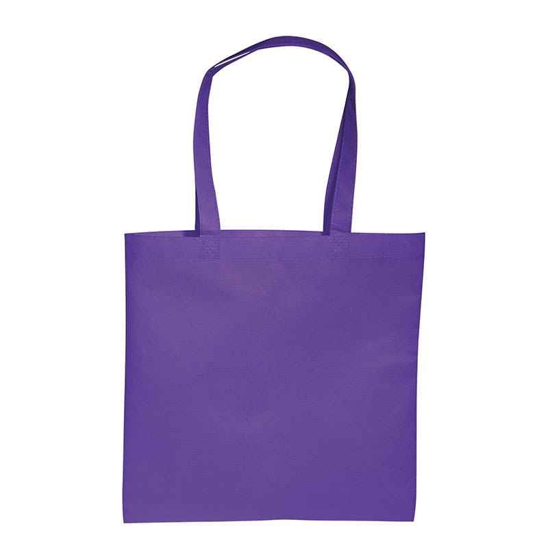 Purple Non-Woven Value Tote - Blank - Tote Bags