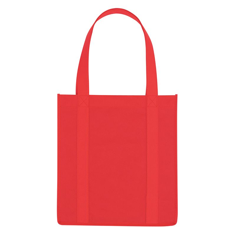 Red - Non-Woven Avenue Shopper Tote Bags - Blank - Tote Bags