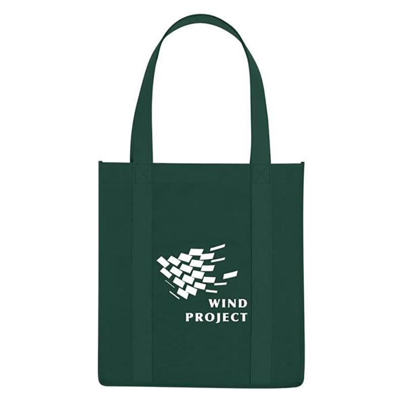 Forest Green - Non-Woven Avenue Shopper Tote Bags - Printed - Tote Bags