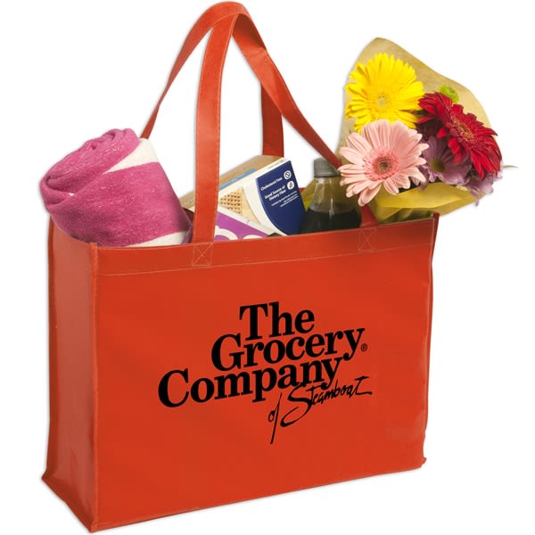 Red - Non-Woven Shopping Tote - Economy Totes
