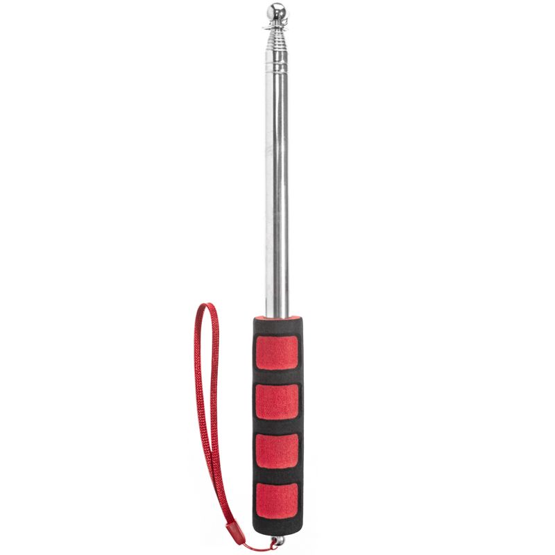 Handheld Telescopic Flag Pole_Black-Red - Flags