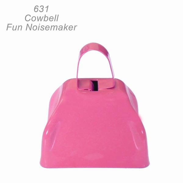 Cowbell Noisemaker - Pink - Cowbell