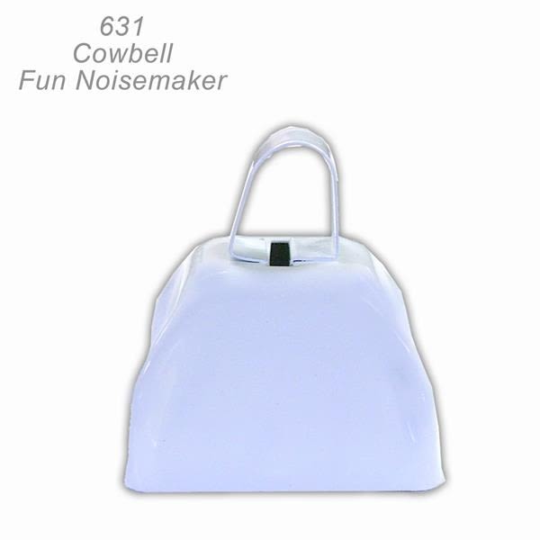 Cowbell Noisemaker - White - Cowbell