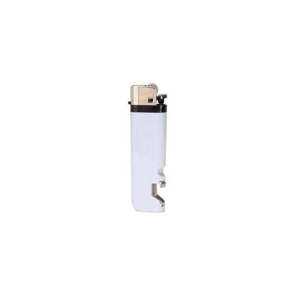 Standard Lighter With Bottle Openers - White - Printed